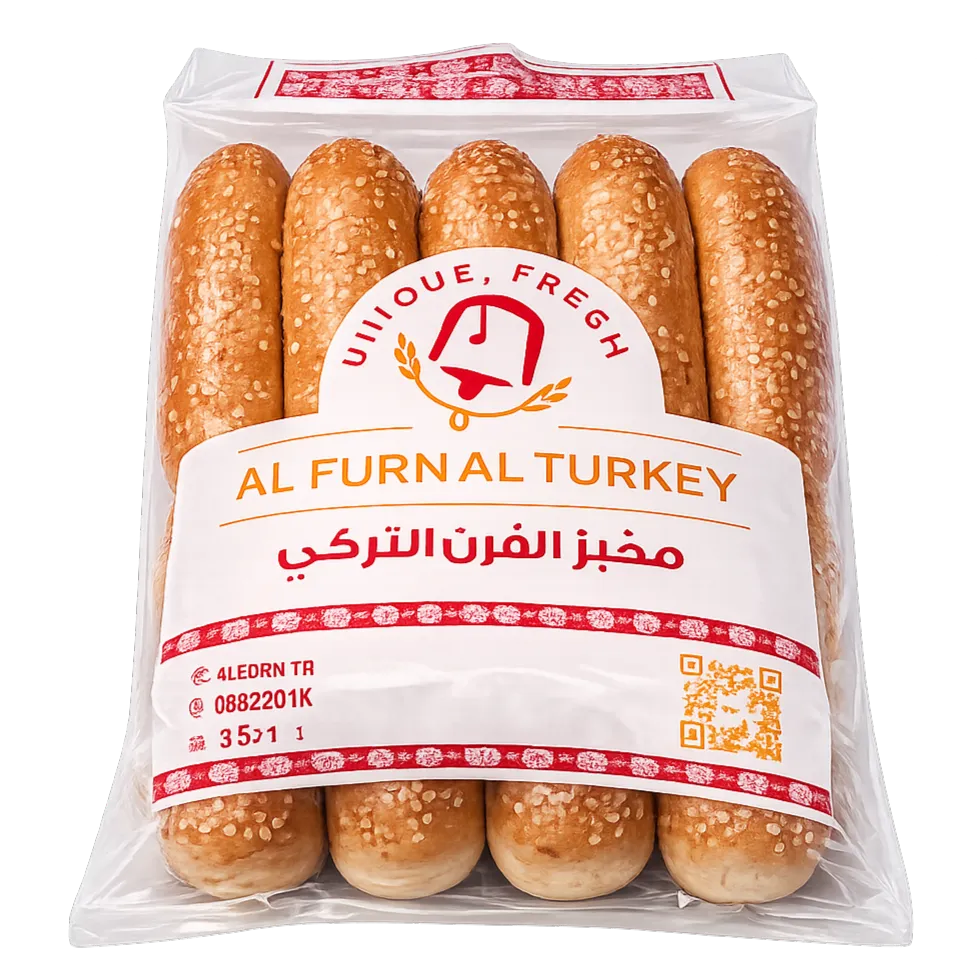 خبز ساندويتش ابيض بالسمسم (عبوة 6)